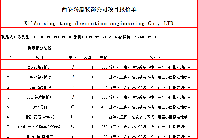 ���ǽ�屨�۵�-2019���������װ��Ԥ���嵥/װ�ޱ��۴�ȫ