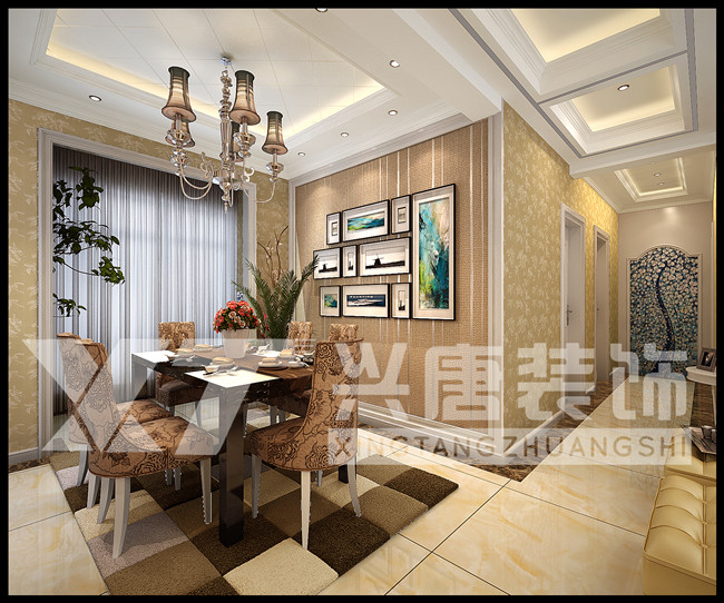 �ջ�ǳˮ��145ƽ��������������ŷʽװ��Ч��ͼ