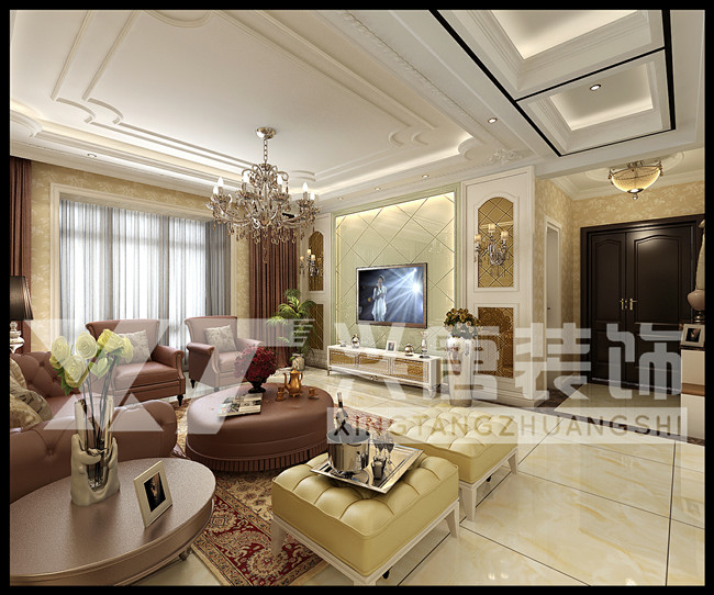 �ջ�ǳˮ��145ƽ��������������ŷʽװ��Ч��ͼ