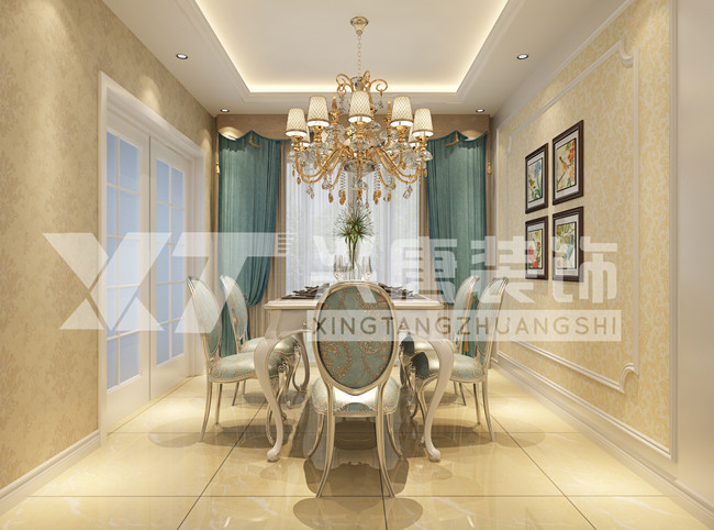 �����羰��140ƽ��������������ŷʽװ��Ч��ͼ