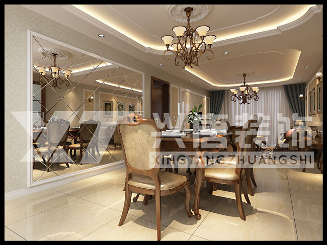 ��ҵ������148ƽ��ŷʽ�ŵ����װ��Ч��ͼ