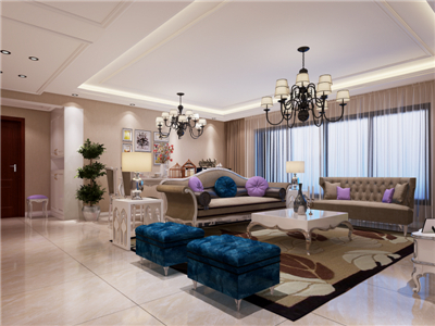 ����ˮ��۪��130m2���Ӽ�ŷװ��Ч��ͼ